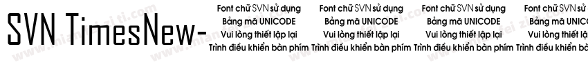 SVN TimesNew字体转换